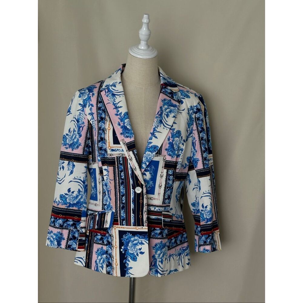 Boston Proper Printed Blazer Jacket (New with Tags)